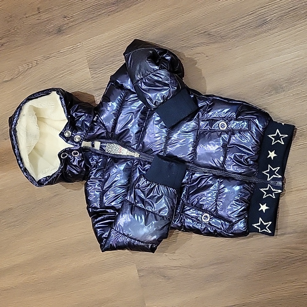 Kenzie girl puffer blue coat 5/6 toddler girl